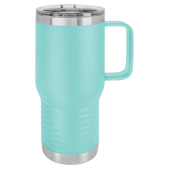 20 oz. Insulated Travel Mug with Handle | Customizable