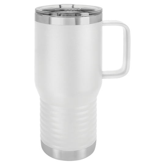 20 oz. Insulated Travel Mug with Handle | Customizable