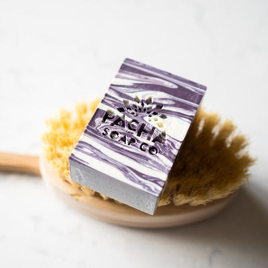 French Lavender | 4 oz. Bar | Handcrafted With Natural Scents Derived From Essential Oil | Brazilian Clay Infused | Blend That Calms Gently And Sweetly | Vegan | Gluten Free | Nebraska Soap