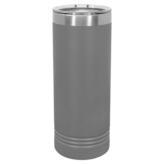 22 oz. Skinny Tumbler with Slider Lid | Customizable