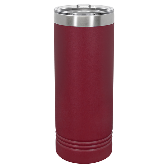 22 oz. Skinny Tumbler with Slider Lid | Customizable