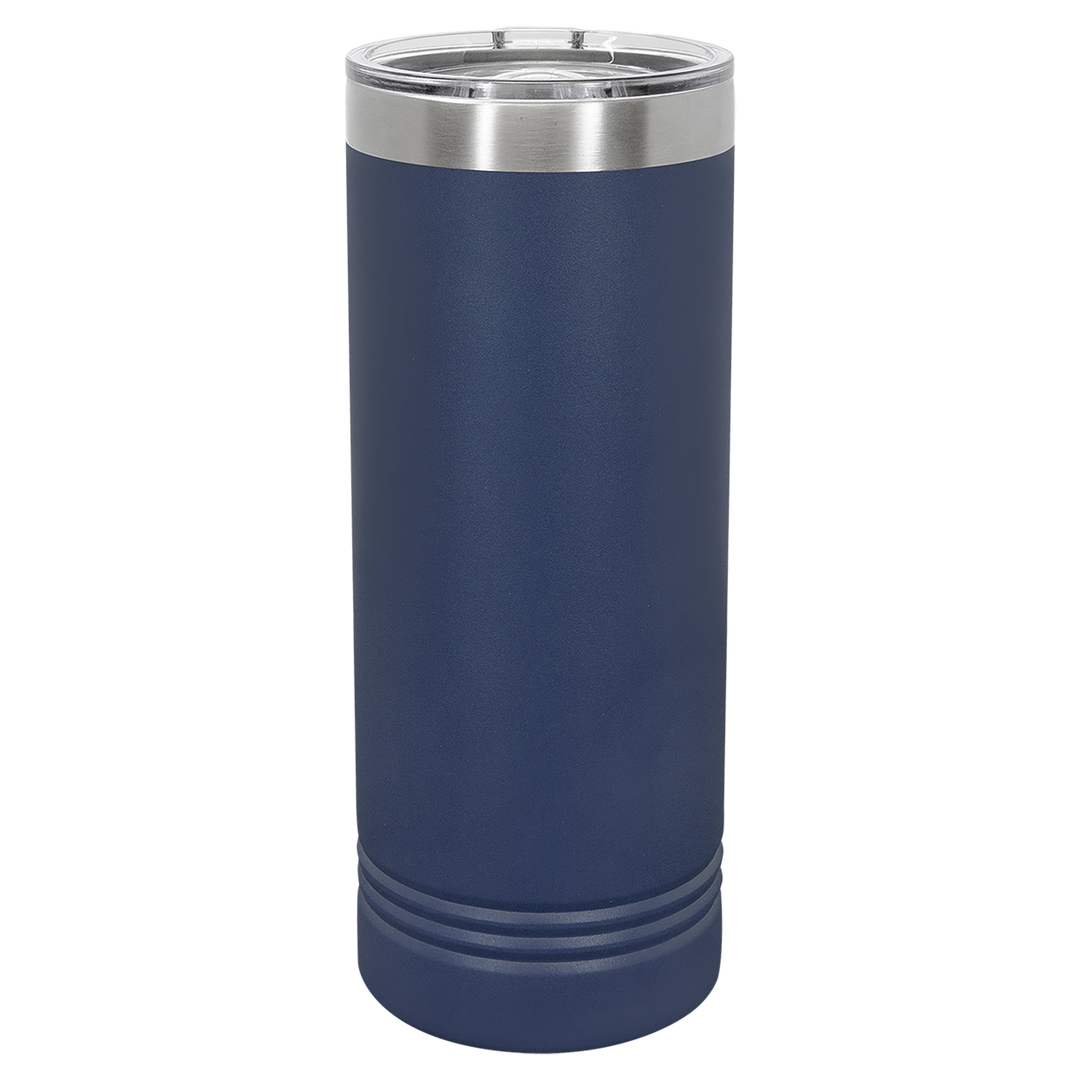 22 oz. Skinny Tumbler with Slider Lid | Customizable