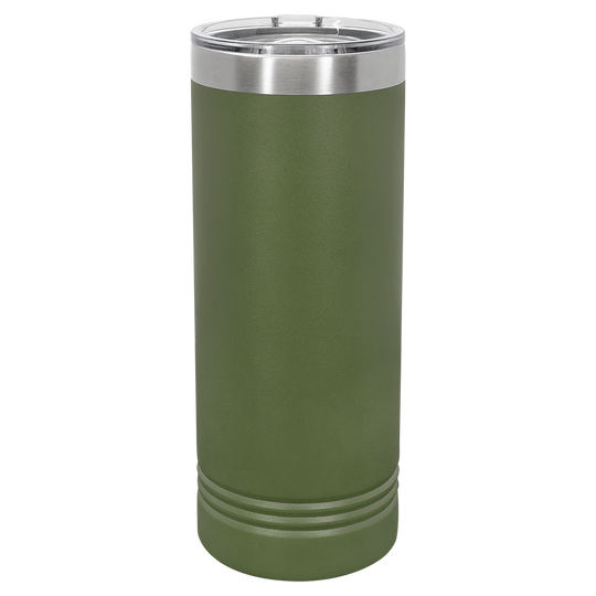 22 oz. Skinny Tumbler with Slider Lid | Customizable