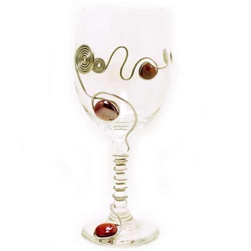 Embellished Wine Glass