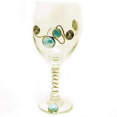 Embellished Wine Glass