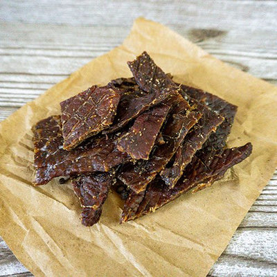 Black Pepper Beef Jerky | 1.5 oz. Bag | Bold Black Pepper Flavor | All Natural | Cooked To Tender Perfection | Single Source Cattle | Premium Beef Jerky | Expertly Cut, Trimmed, & Seasoned | Nebraska Jerky | Lean, All Natural Angus Beef