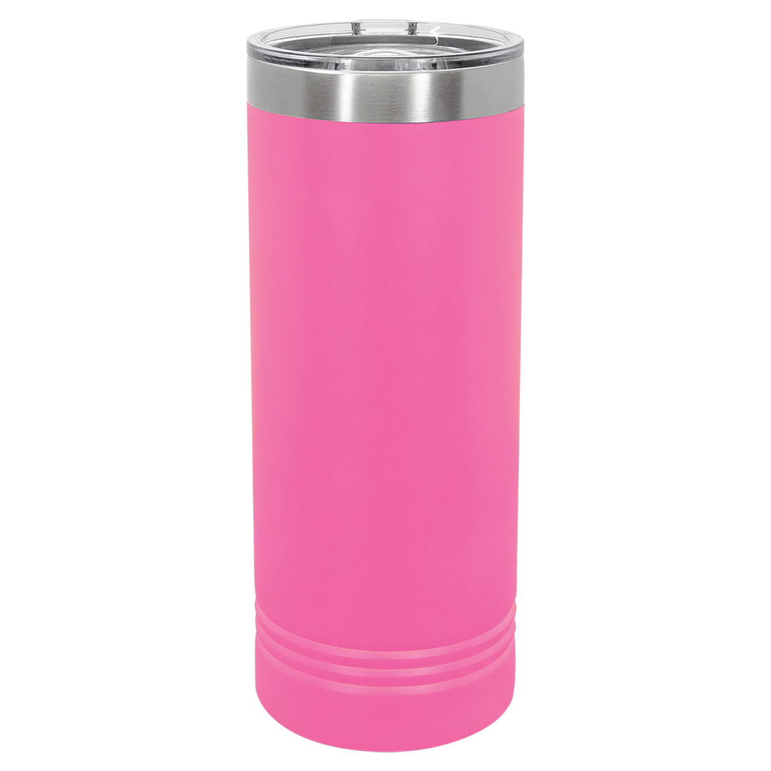 22 oz. Skinny Tumbler with Slider Lid | Customizable