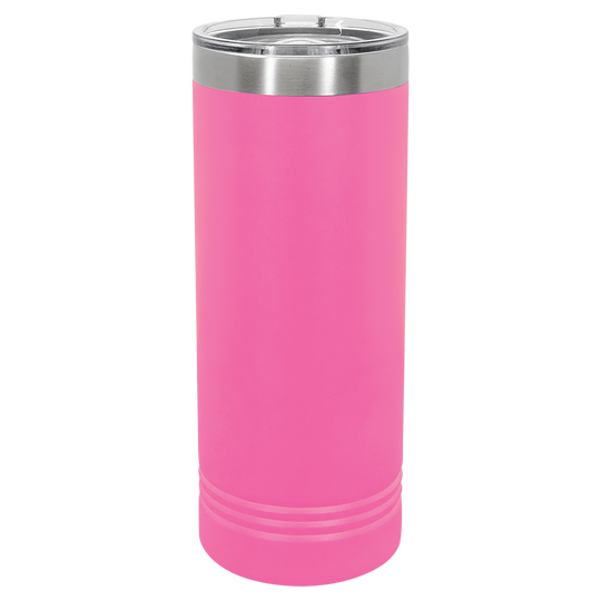 22 oz. Skinny Tumbler with Slider Lid | Customizable