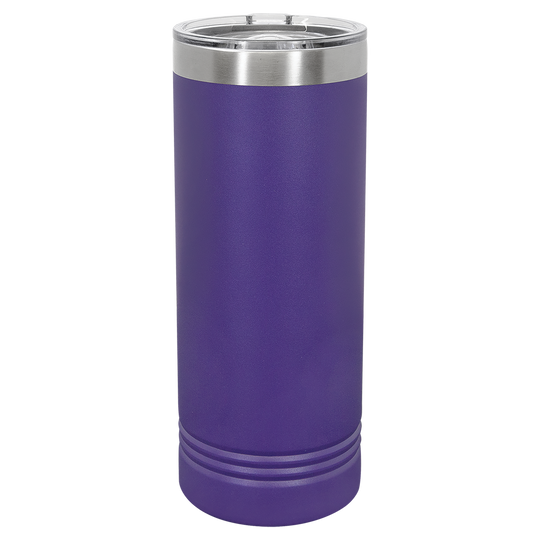 22 oz. Skinny Tumbler with Slider Lid | Customizable