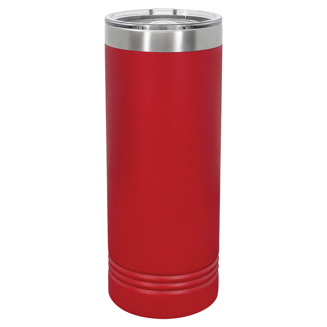 22 oz. Skinny Tumbler with Slider Lid | Customizable