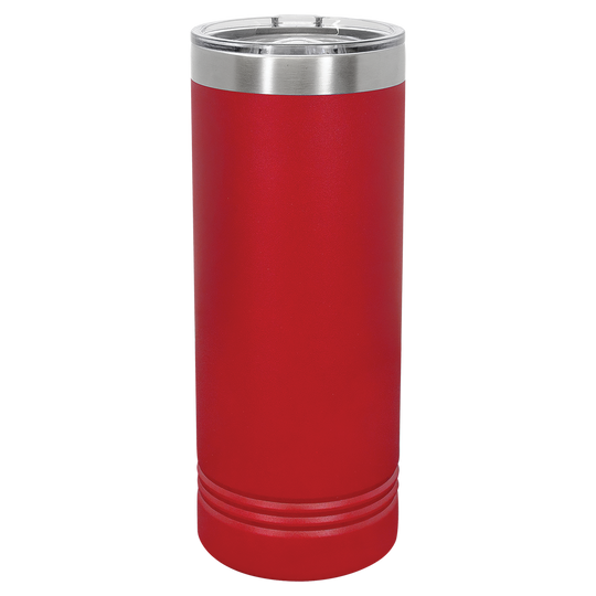 22 oz. Skinny Tumbler with Slider Lid | Customizable