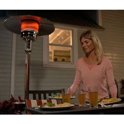 EXCLUSIVE Black Round Patio Propane Heater Bundle with Accessories | High-Quality Heater | Sleek and Stylish Design | Shipping Included