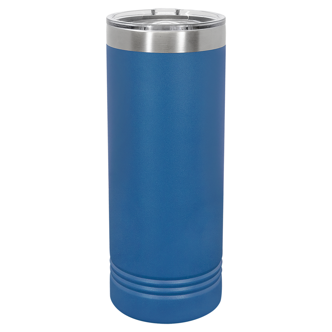 22 oz. Skinny Tumbler with Slider Lid | Customizable