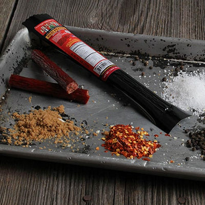 Red Pepper Beef Stick | 1.25 oz. | Mouthwatering Combination Of Hot, Sweet, & Premium All Natural Beef | Perfect For Spice Lovers | Spicy Snack | All Natural | Nebraska Beef | Expertly Cooked & Seasoned | Lean, Tender Beef