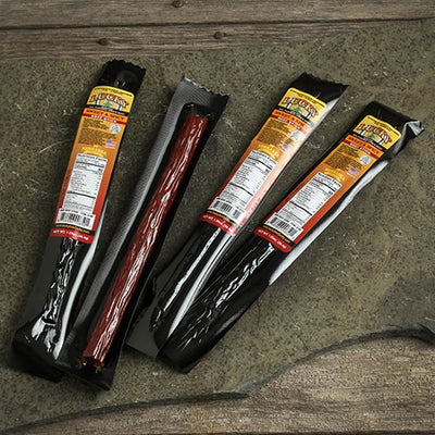 Sweet & Spicy Beef Stick | 1.25 oz. | Mouthwatering Teriyaki & Red Pepper Combination | Lean, Premium, All Natural Angus Beef | Cooked To Tender Perfection | Easy, Quick On-The-Go Snack | Nebraska Beef