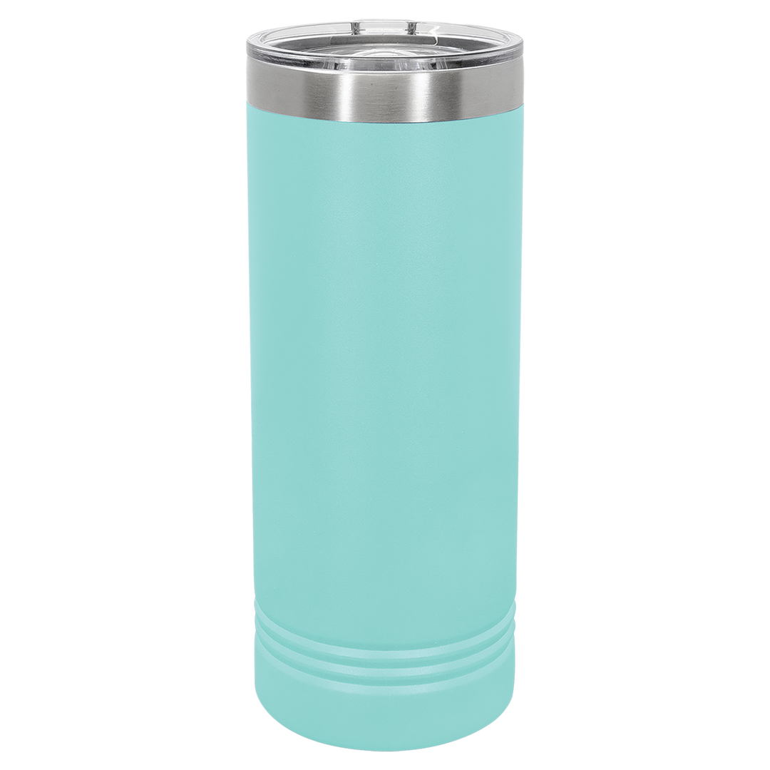 22 oz. Skinny Tumbler with Slider Lid | Customizable