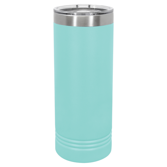 22 oz. Skinny Tumbler with Slider Lid | Customizable