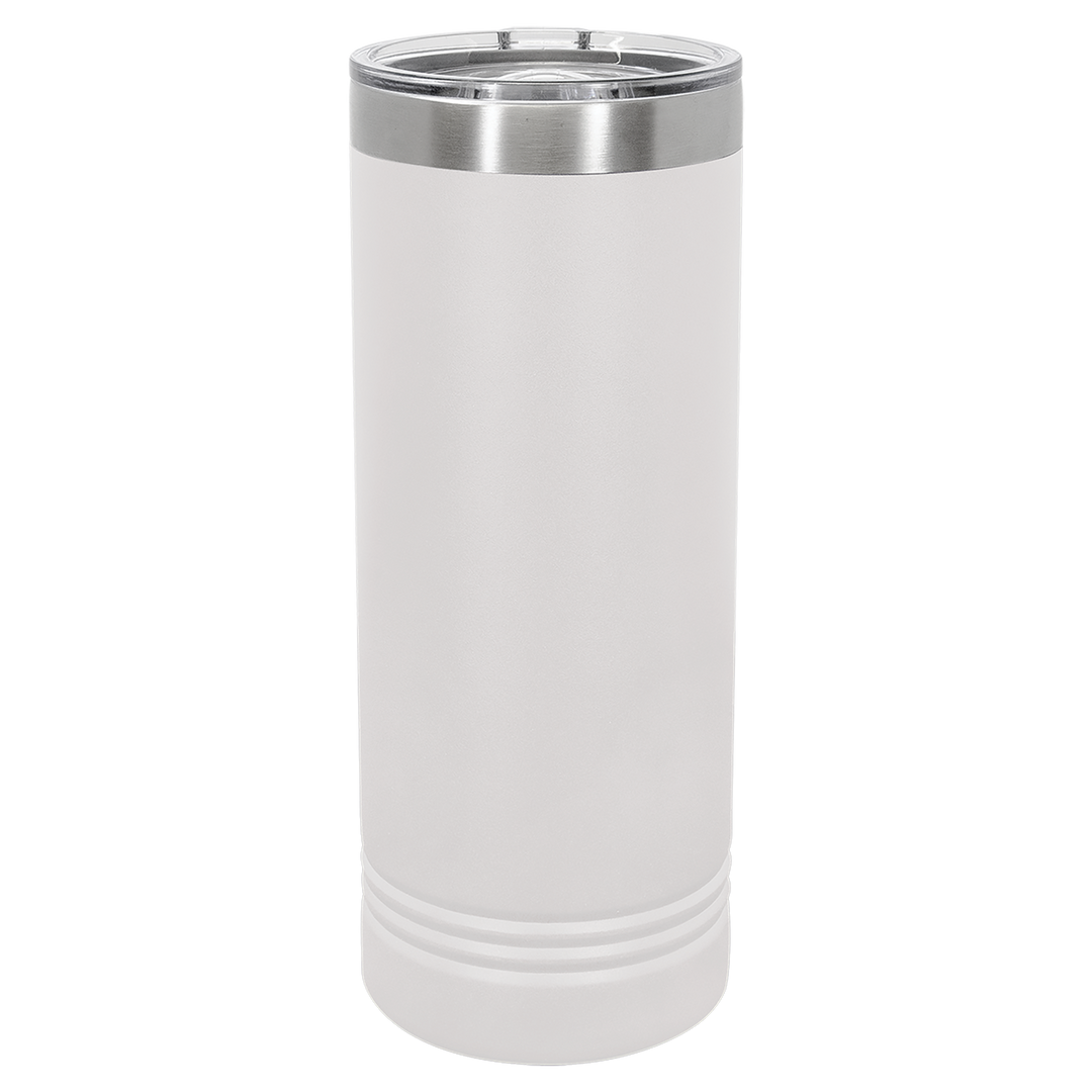 22 oz. Skinny Tumbler with Slider Lid | Customizable