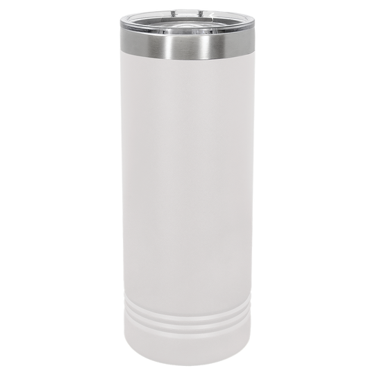 22 oz. Skinny Tumbler with Slider Lid | Customizable