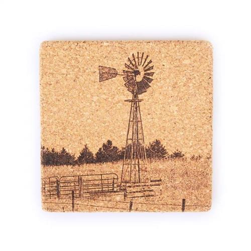 Etched Cork Coaster | Multiple Designs | Single Coaster