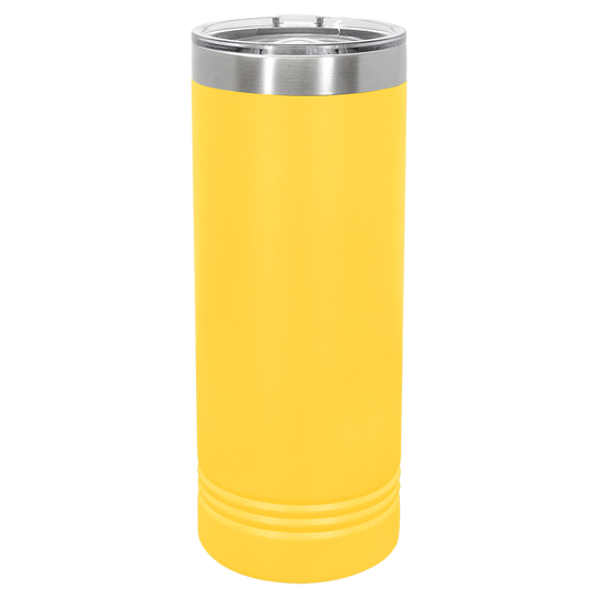 22 oz. Skinny Tumbler with Slider Lid | Customizable